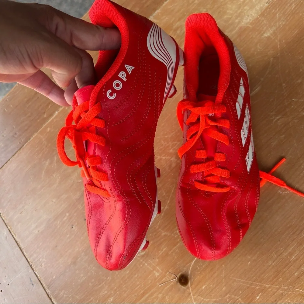 Kids Red Soccer Sneakers